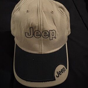 Jeep Tan and Black Vintage Baseball Cap
